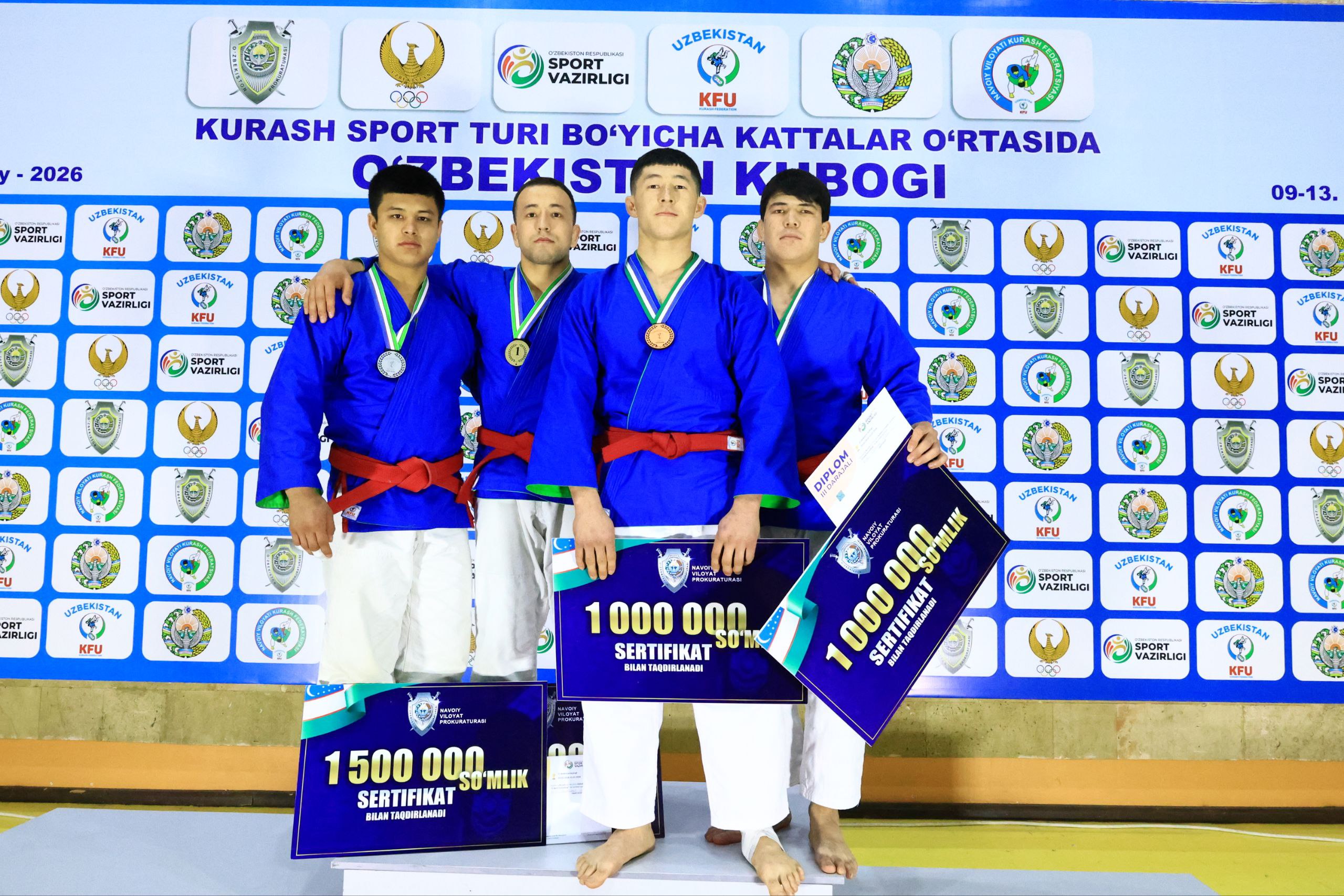 Kurash. Mamlakat kubogi yakunlandi