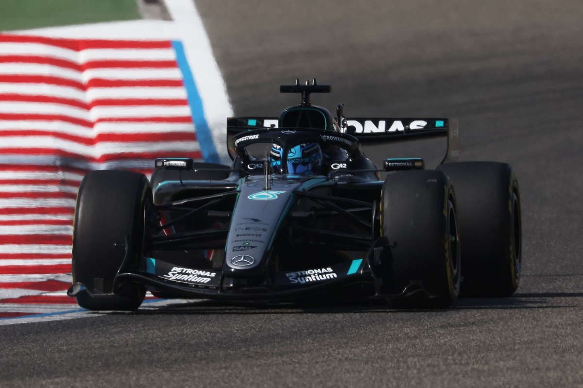 F1 2026 Bahrayn presezon testi: Jorj Rassell eng tez